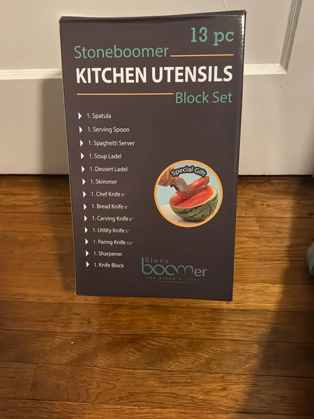 Brand new Stoneboomer 13-piece stainless utensil set